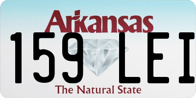 AR license plate 159LEI