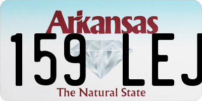 AR license plate 159LEJ