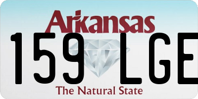AR license plate 159LGE