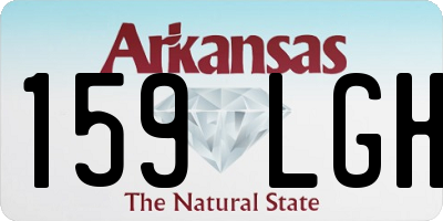 AR license plate 159LGH