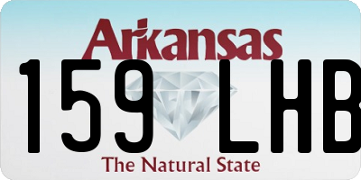 AR license plate 159LHB