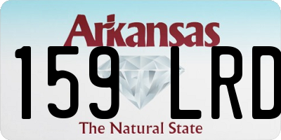 AR license plate 159LRD