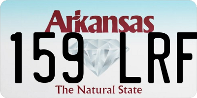 AR license plate 159LRF