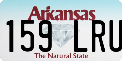 AR license plate 159LRU