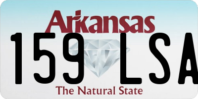 AR license plate 159LSA