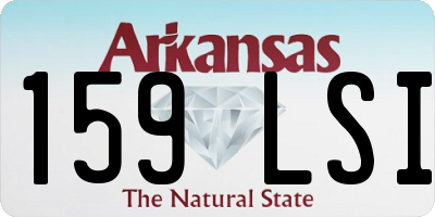 AR license plate 159LSI