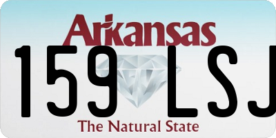 AR license plate 159LSJ