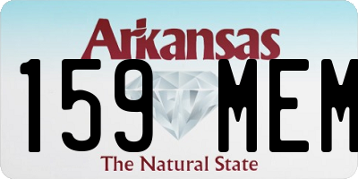 AR license plate 159MEM
