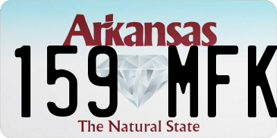 AR license plate 159MFK