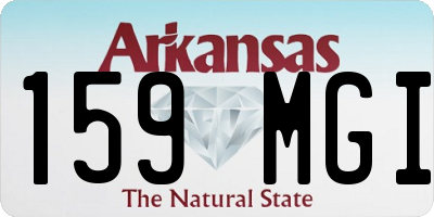 AR license plate 159MGI