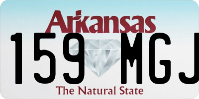 AR license plate 159MGJ