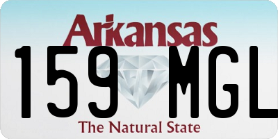 AR license plate 159MGL