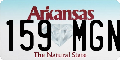 AR license plate 159MGN