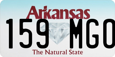AR license plate 159MGO