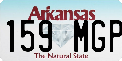 AR license plate 159MGP