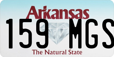 AR license plate 159MGS