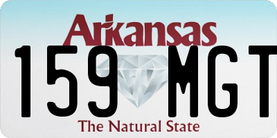 AR license plate 159MGT