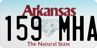 AR license plate 159MHA