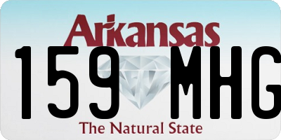 AR license plate 159MHG