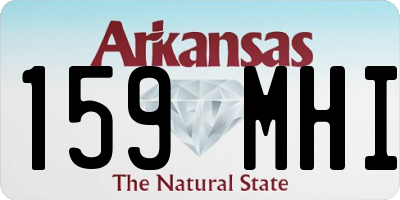 AR license plate 159MHI
