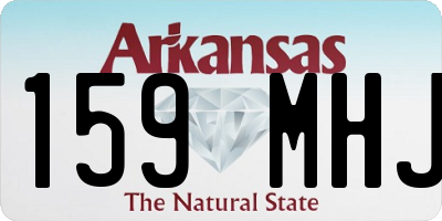 AR license plate 159MHJ