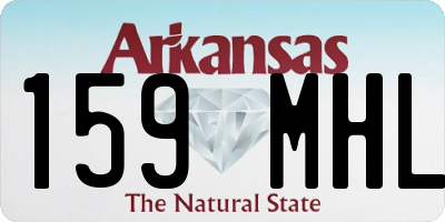 AR license plate 159MHL