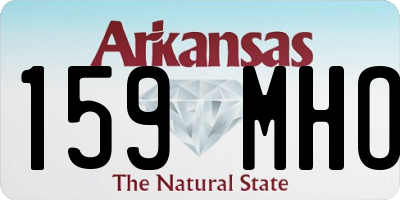 AR license plate 159MHO