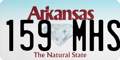 AR license plate 159MHS