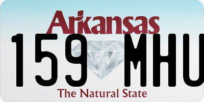 AR license plate 159MHU