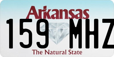 AR license plate 159MHZ