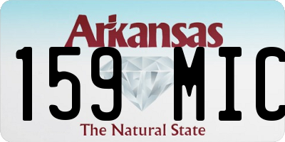 AR license plate 159MIC