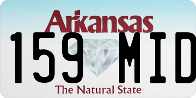 AR license plate 159MID