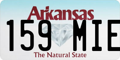 AR license plate 159MIE