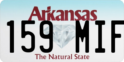 AR license plate 159MIF
