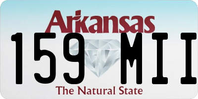 AR license plate 159MII