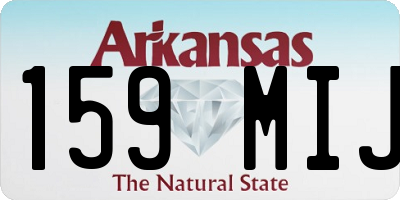 AR license plate 159MIJ