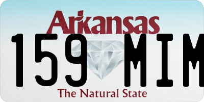 AR license plate 159MIM