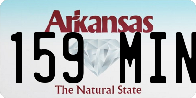 AR license plate 159MIN