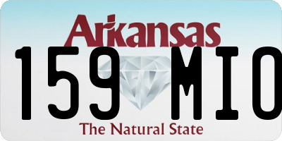 AR license plate 159MIO