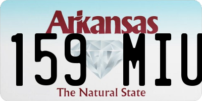 AR license plate 159MIU