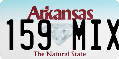 AR license plate 159MIX
