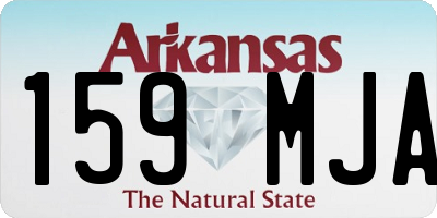 AR license plate 159MJA