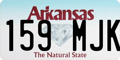 AR license plate 159MJK