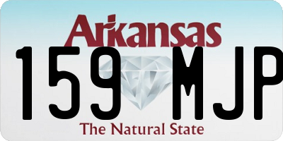 AR license plate 159MJP
