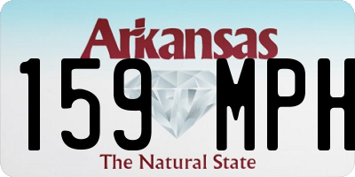 AR license plate 159MPH