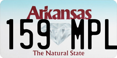 AR license plate 159MPL