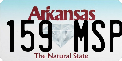 AR license plate 159MSP