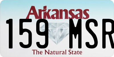 AR license plate 159MSR