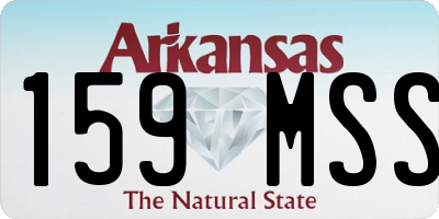 AR license plate 159MSS