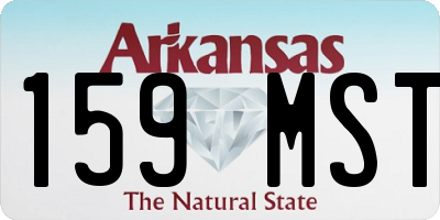 AR license plate 159MST